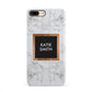 Personalised Marble Name Text Initials iPhone 8 Plus 3D Snap Case on Gold Phone