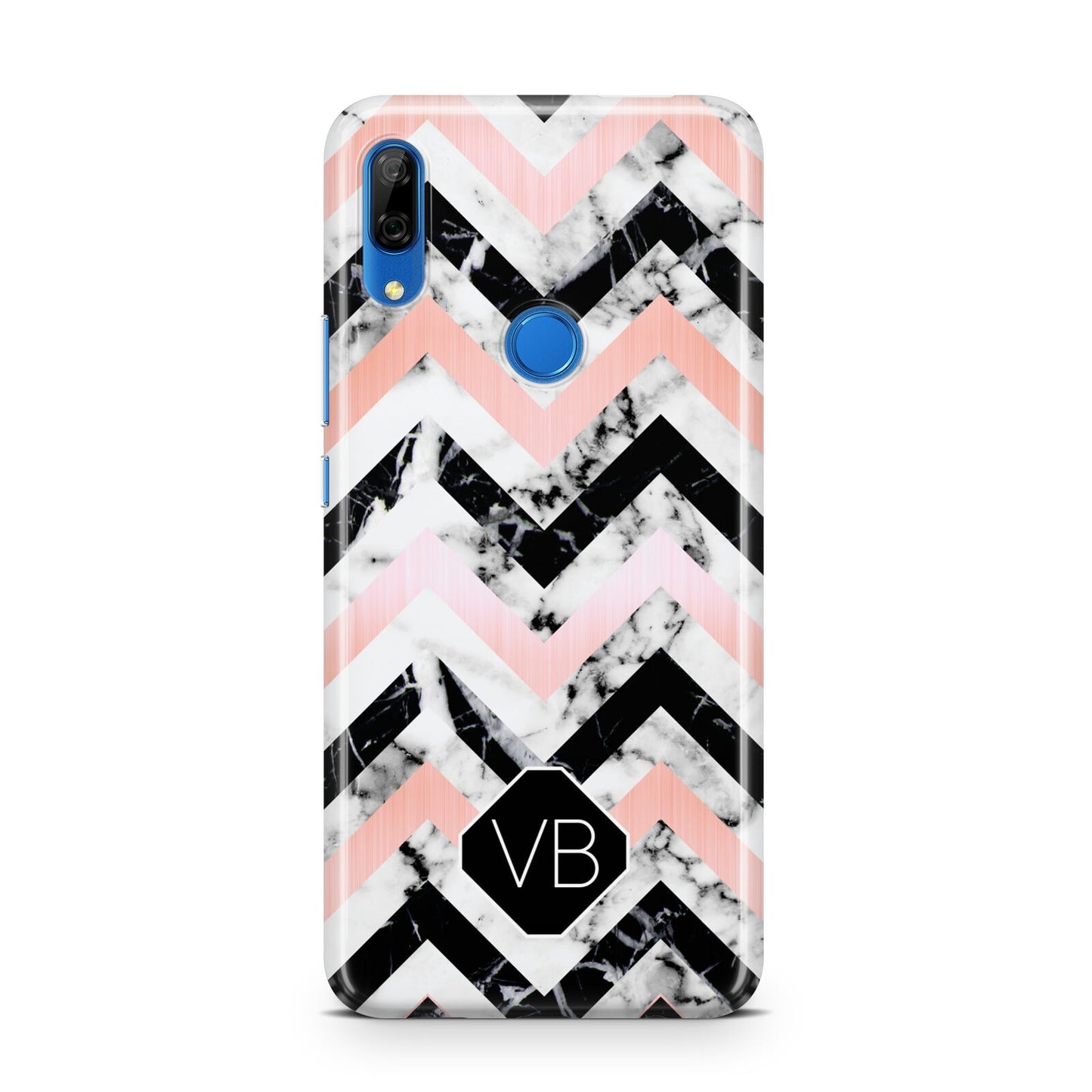 Personalised Marble Pattern Initials Huawei P Smart Z