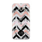 Personalised Marble Pattern Initials Samsung Galaxy A8 2016 Case