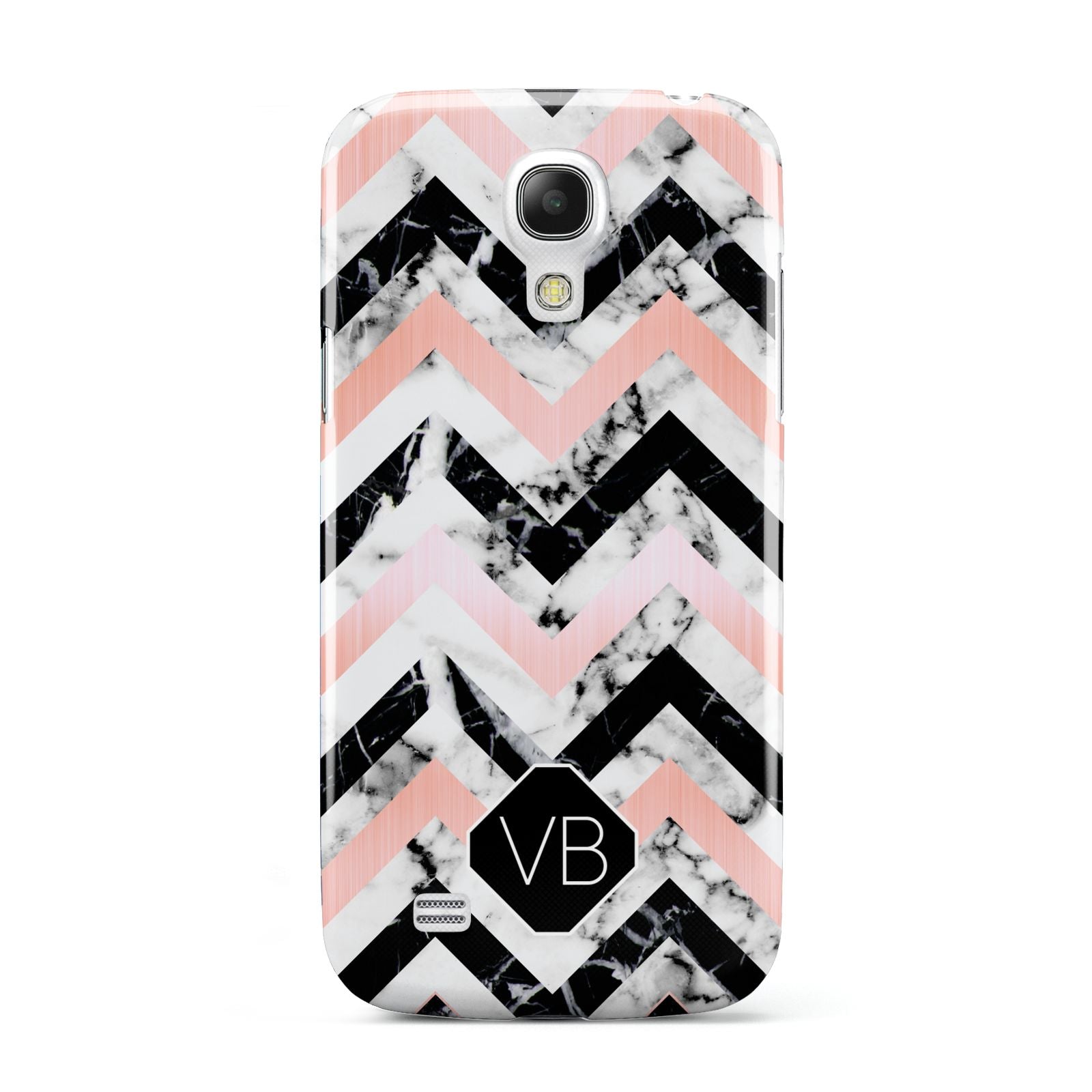 Personalised Marble Pattern Initials Samsung Galaxy S4 Mini Case
