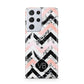 Personalised Marble Pattern Initials Samsung S21 Ultra Case