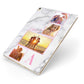 Personalised Marble Photo Collage Apple iPad Case on Gold iPad Side View
