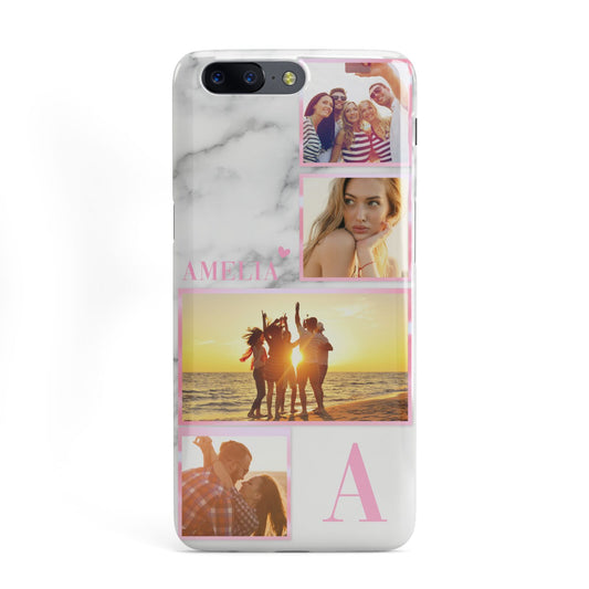 Personalised Marble Photo Collage OnePlus Case