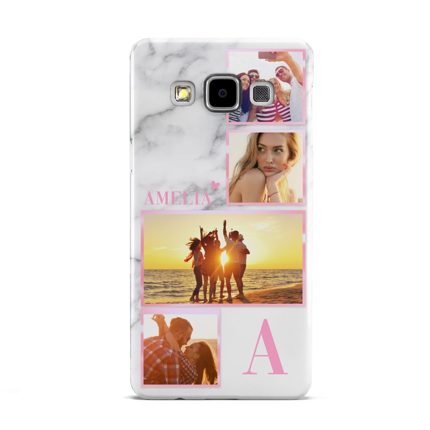 Personalised Marble Photo Collage Samsung Galaxy A5 Case