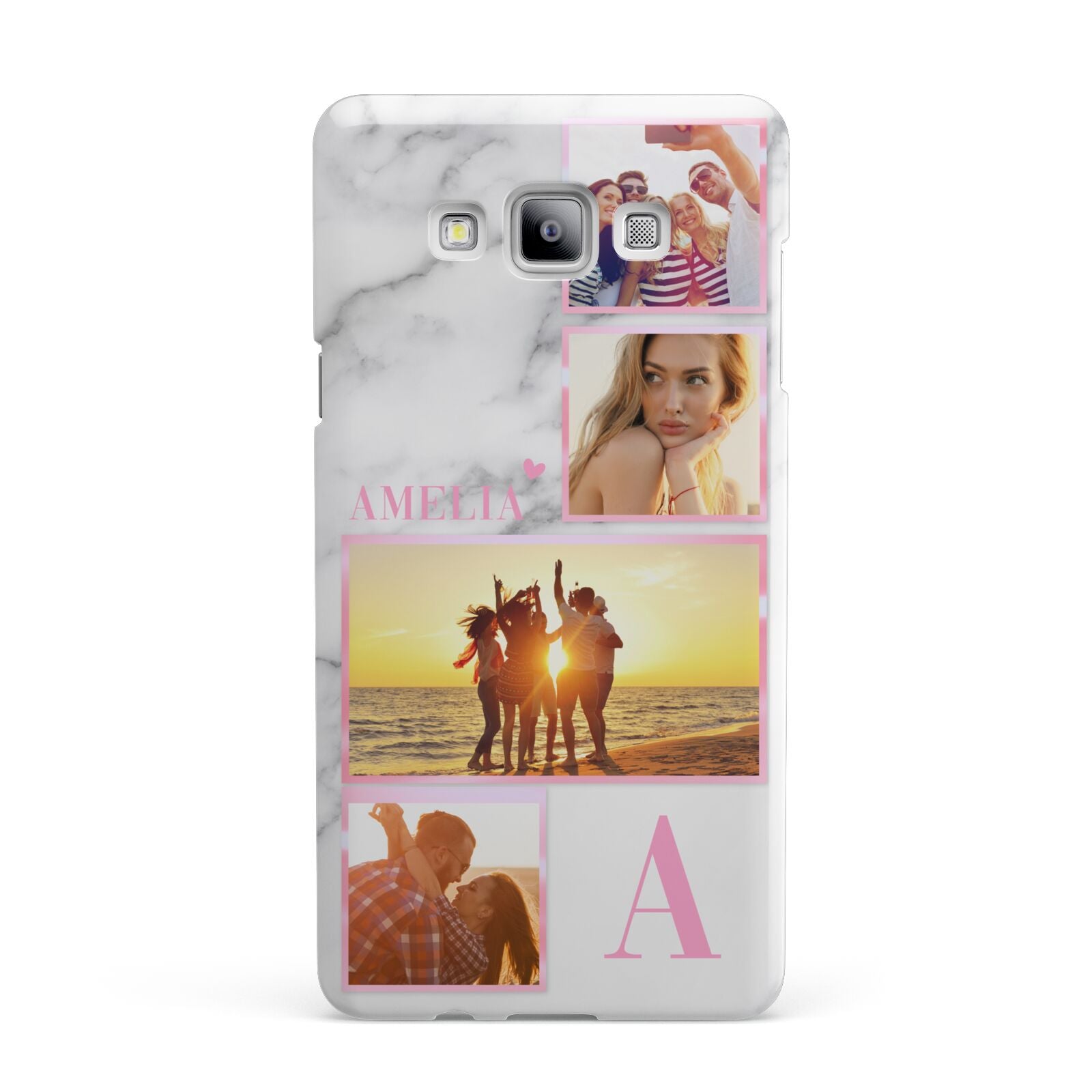 Personalised Marble Photo Collage Samsung Galaxy A7 2015 Case