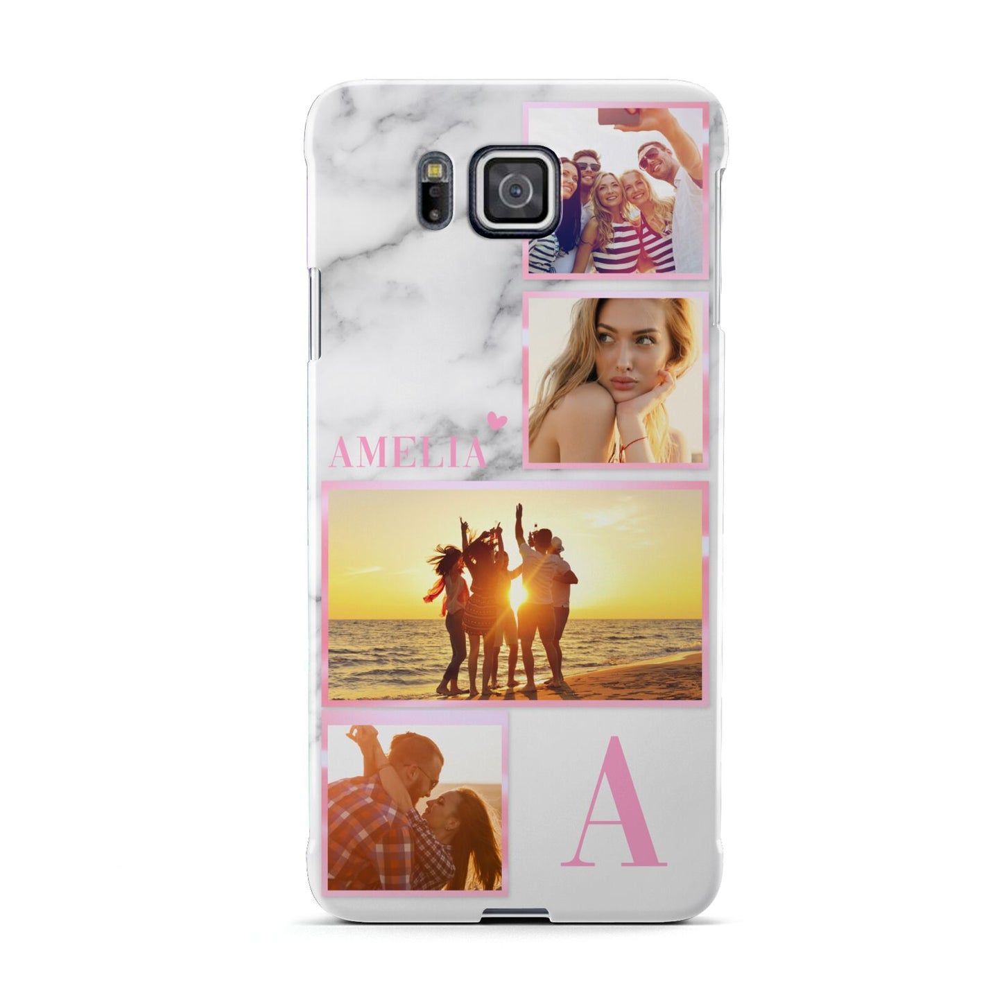 Personalised Marble Photo Collage Samsung Galaxy Alpha Case