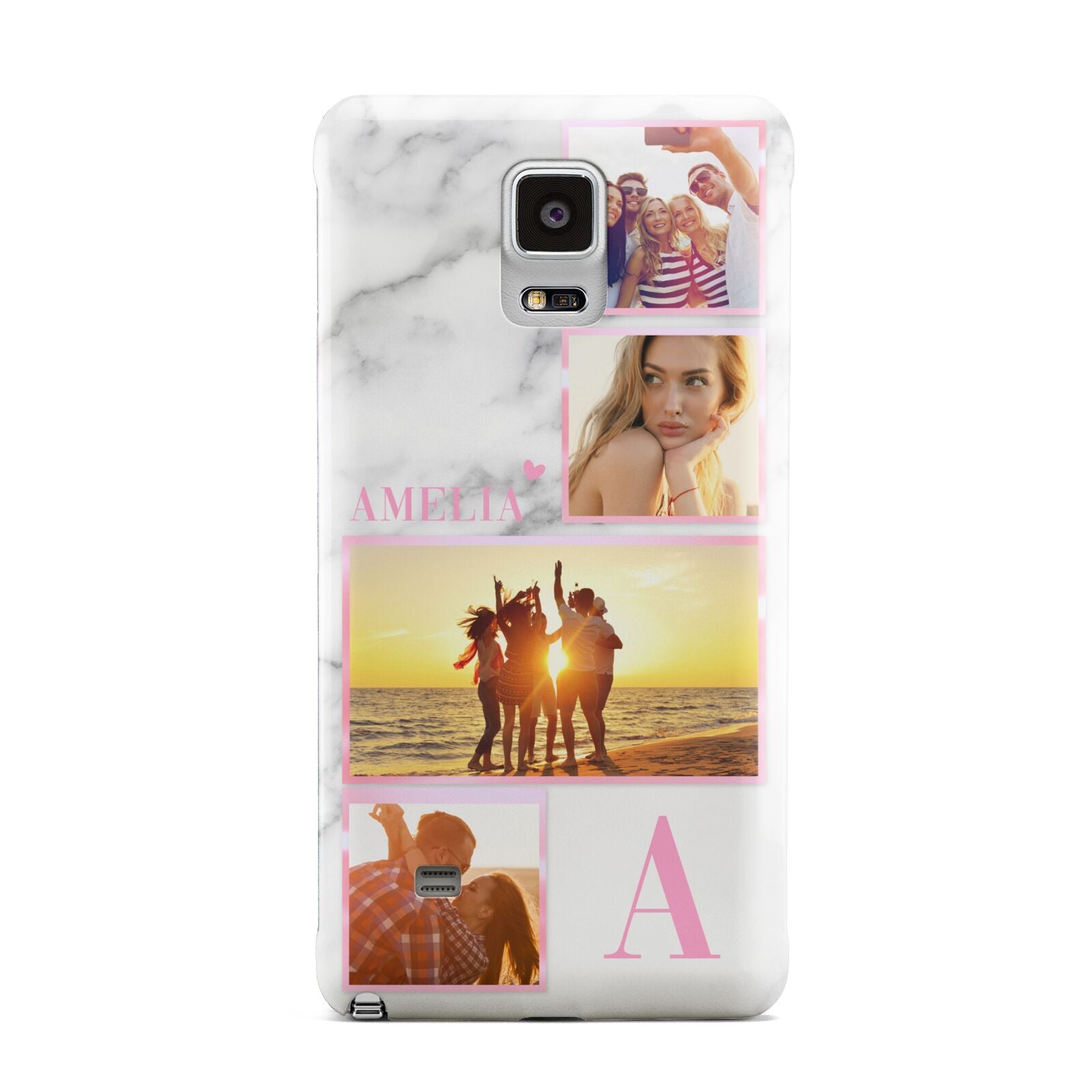 Personalised Marble Photo Collage Samsung Galaxy Note 4 Case