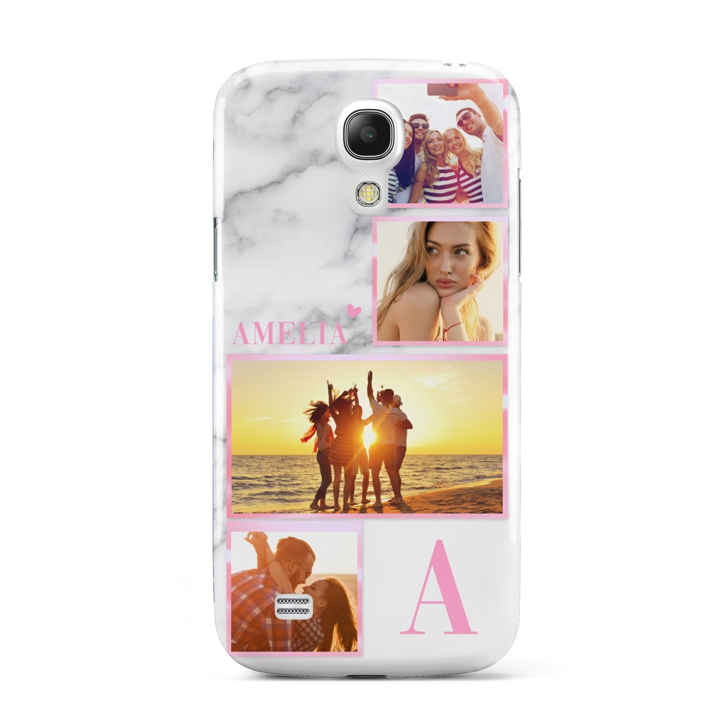 Personalised Marble Photo Collage Samsung Galaxy S4 Mini Case