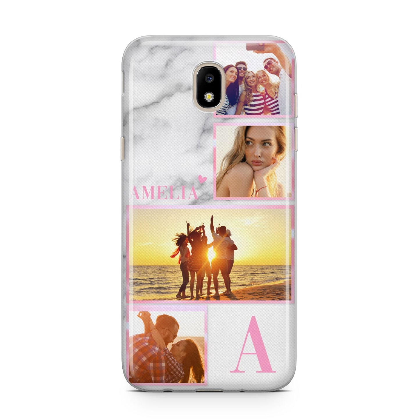 Personalised Marble Photo Collage Samsung J5 2017 Case