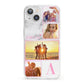 Personalised Marble Photo Collage iPhone 13 Clear Bumper Case