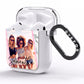 Personalised Marble Photo Name AirPods Clear Case Side Image