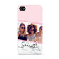 Personalised Marble Photo Name Apple iPhone 4s Case