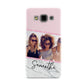 Personalised Marble Photo Name Samsung Galaxy A3 Case
