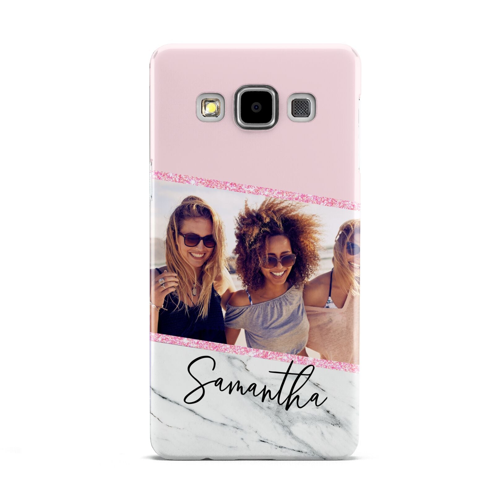 Personalised Marble Photo Name Samsung Galaxy A5 Case