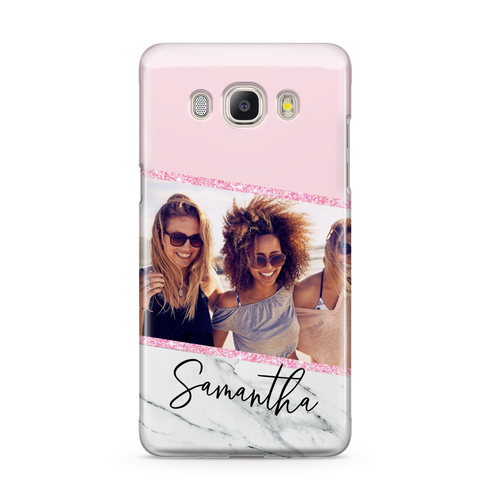 Personalised Marble Photo Name Samsung Galaxy J5 2016 Case