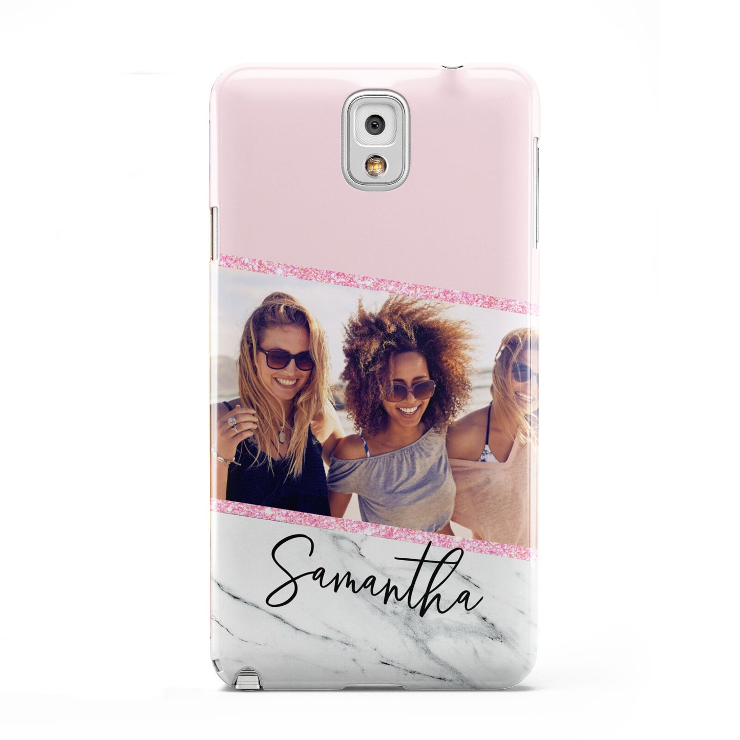 Personalised Marble Photo Name Samsung Galaxy Note 3 Case