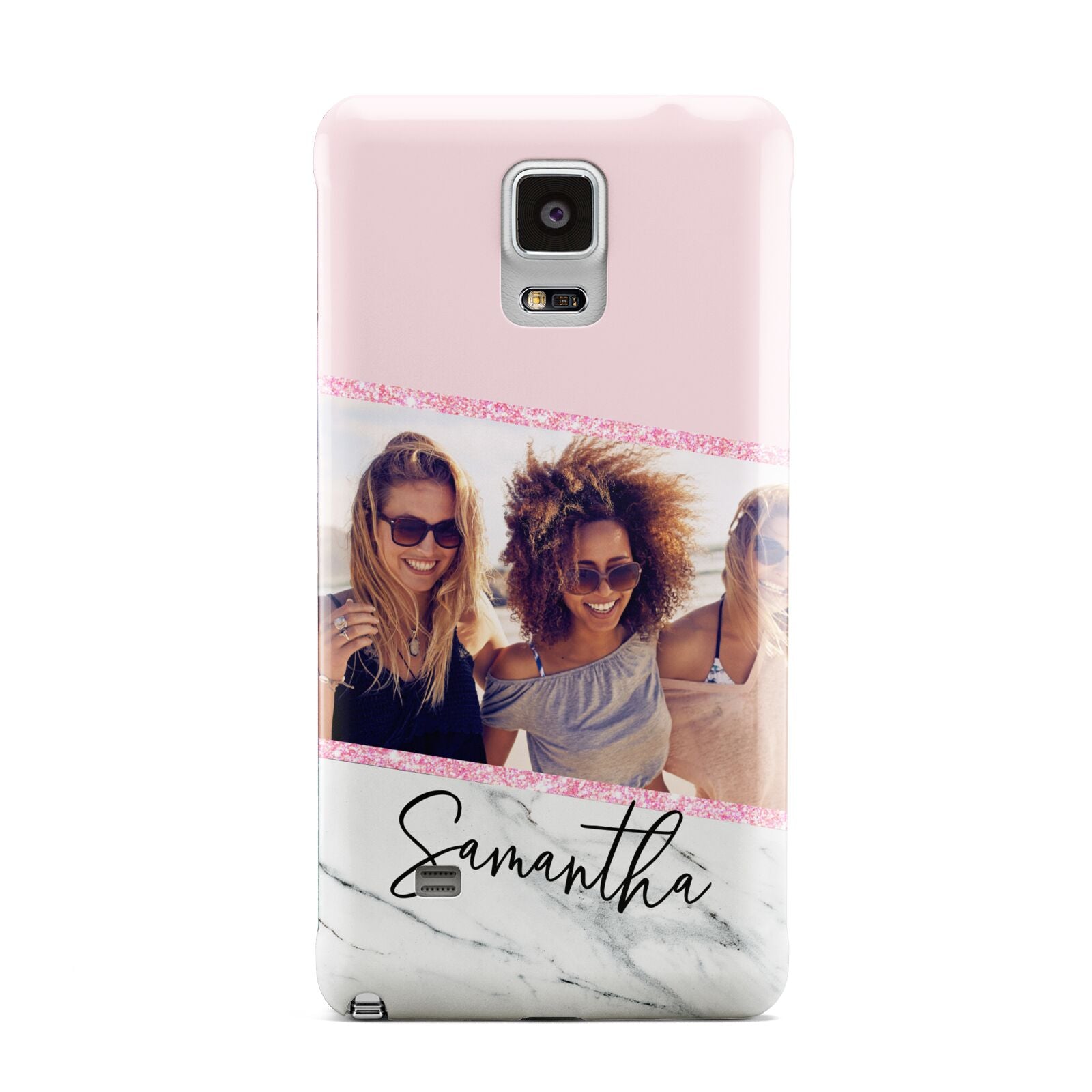 Personalised Marble Photo Name Samsung Galaxy Note 4 Case