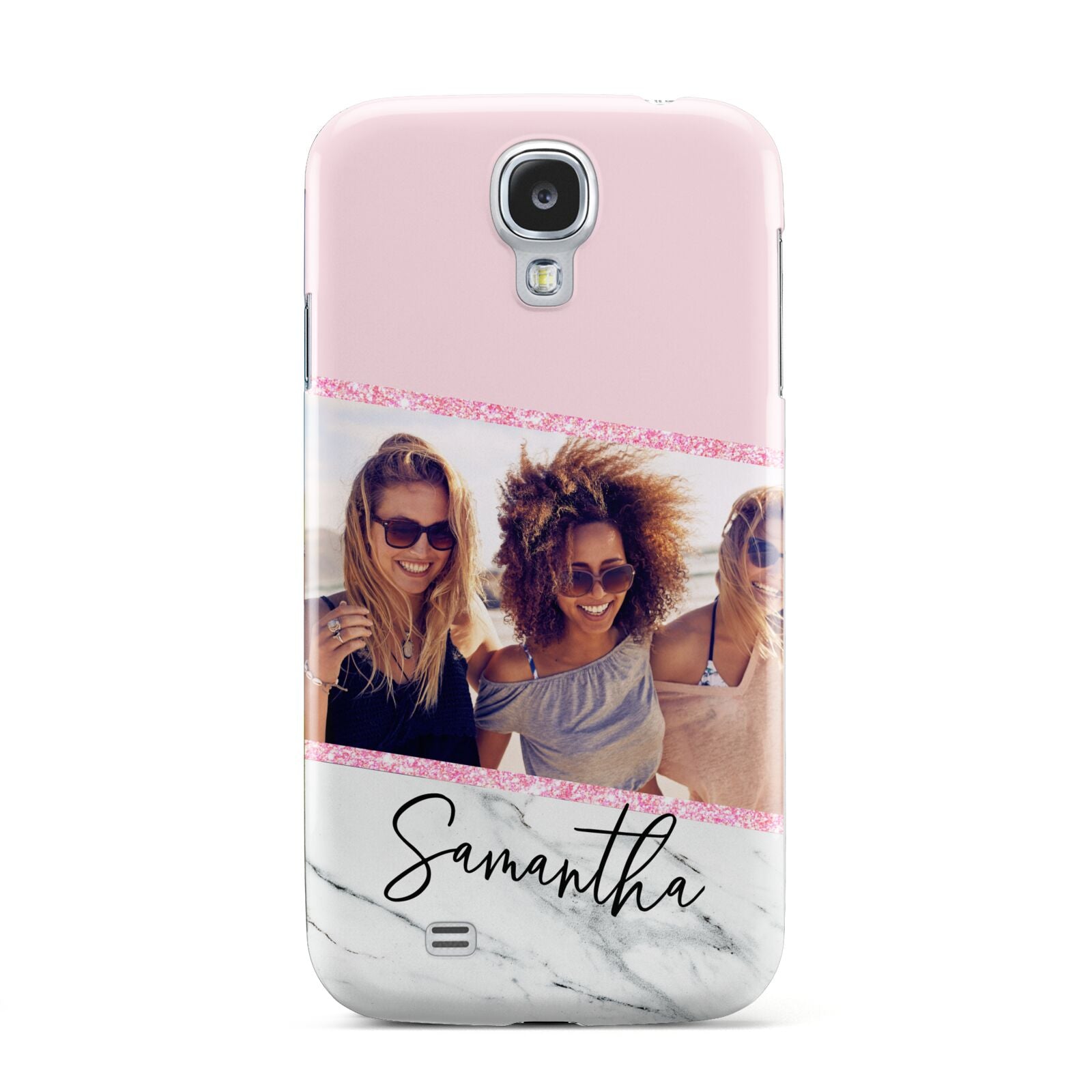 Personalised Marble Photo Name Samsung Galaxy S4 Case