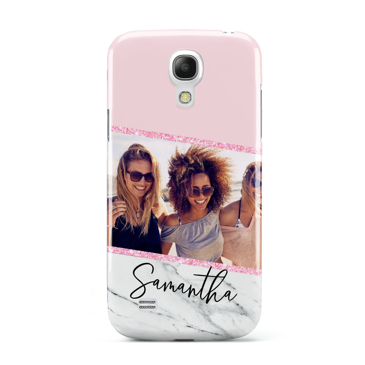 Personalised Marble Photo Name Samsung Galaxy S4 Mini Case