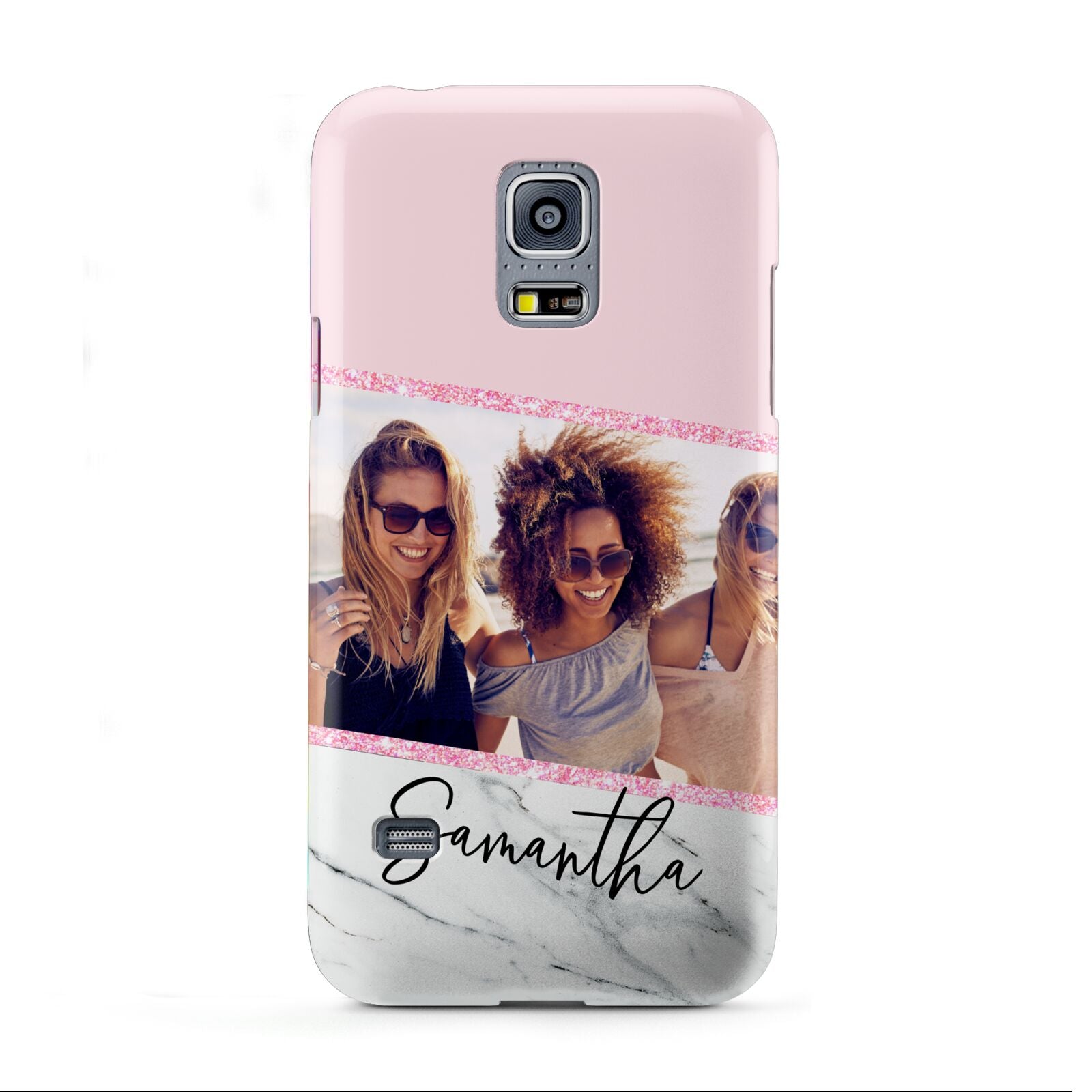 Personalised Marble Photo Name Samsung Galaxy S5 Mini Case