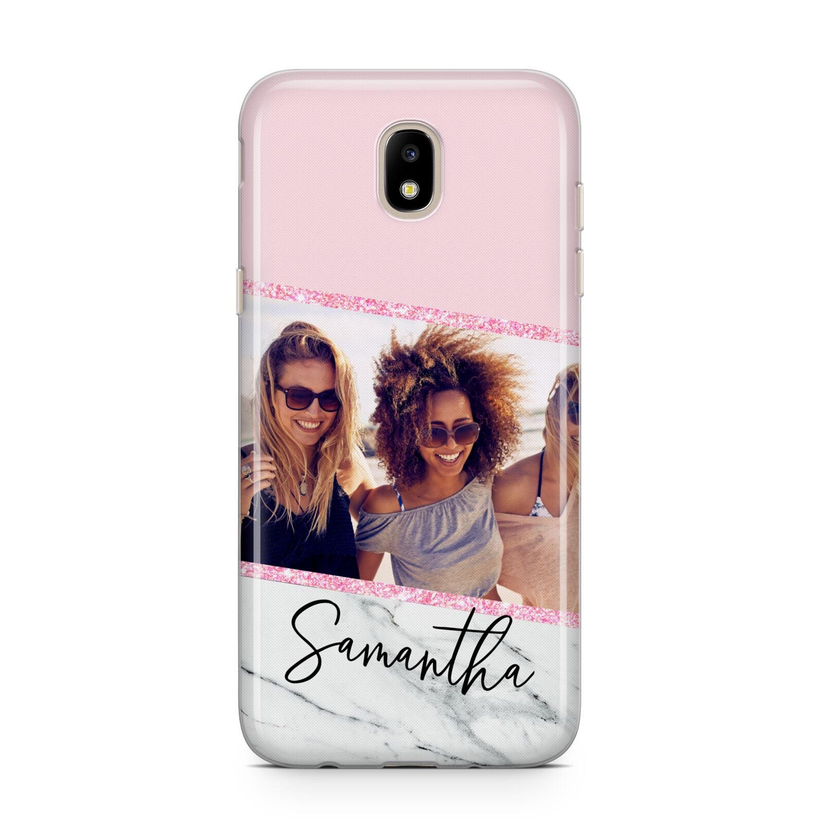 Personalised Marble Photo Name Samsung J5 2017 Case