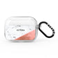 Personalised Marble Rose Gold Name Initials AirPods Pro Clear Case