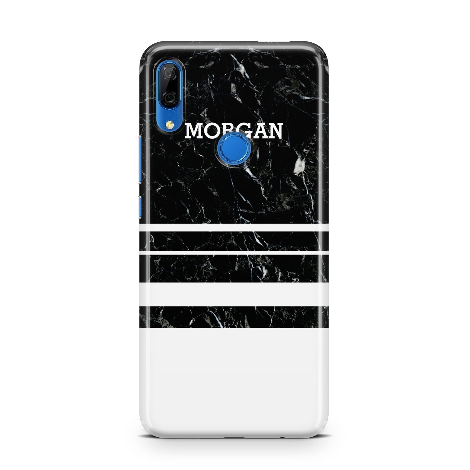 Personalised Marble Stripes Name Initials Huawei P Smart Z