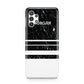 Personalised Marble Stripes Name Initials Samsung A32 5G Case