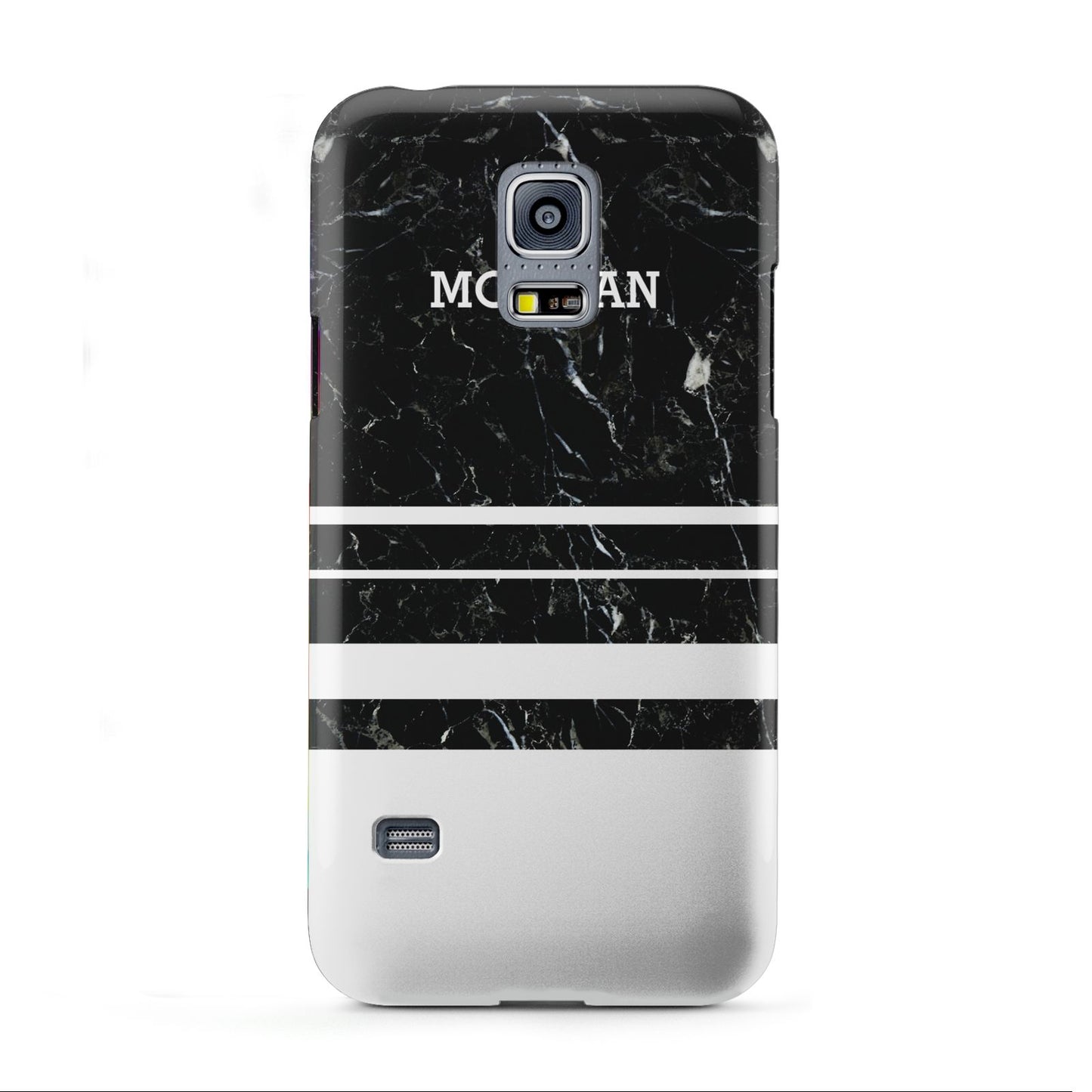 Personalised Marble Stripes Name Initials Samsung Galaxy S5 Mini Case