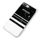 Personalised Marble Stripes Name Initials iPhone 8 Plus Bumper Case on Silver iPhone Alternative Image