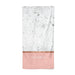 Personalised Marble With Name Initials Pink Beach Towel