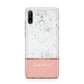 Personalised Marble With Name Initials Pink Huawei P30 Lite Phone Case