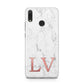 Personalised Marble with Rose Gold Initials Huawei Y9 2019