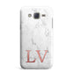 Personalised Marble with Rose Gold Initials Samsung Galaxy J7 Case