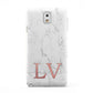 Personalised Marble with Rose Gold Initials Samsung Galaxy Note 3 Case