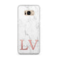Personalised Marble with Rose Gold Initials Samsung Galaxy S8 Plus Case