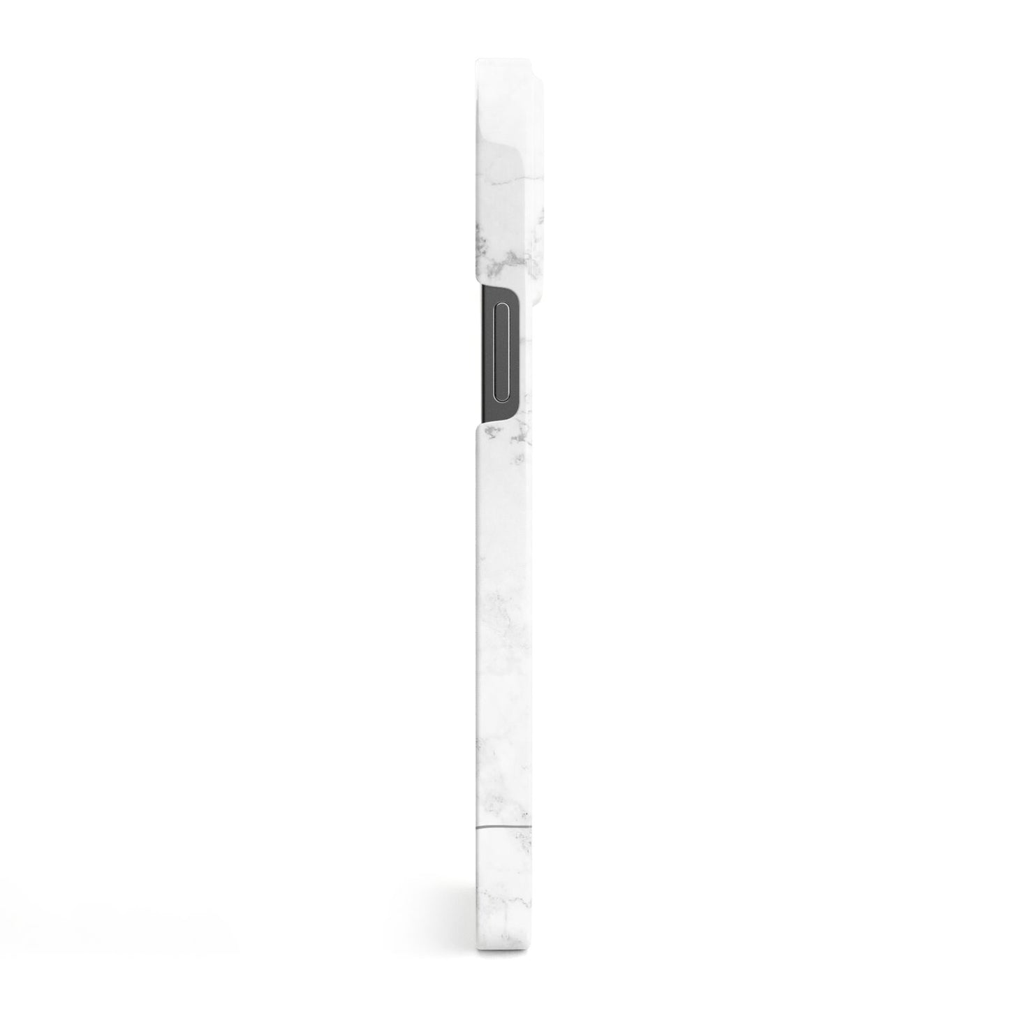 Personalised Marble with Rose Gold Initials iPhone 13 Pro Max Side Image 3D Snap Case