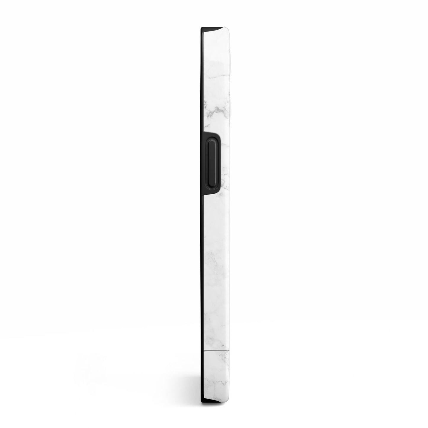 Personalised Marble with Rose Gold Initials iPhone 13 Pro Side Image 3D Tough Case