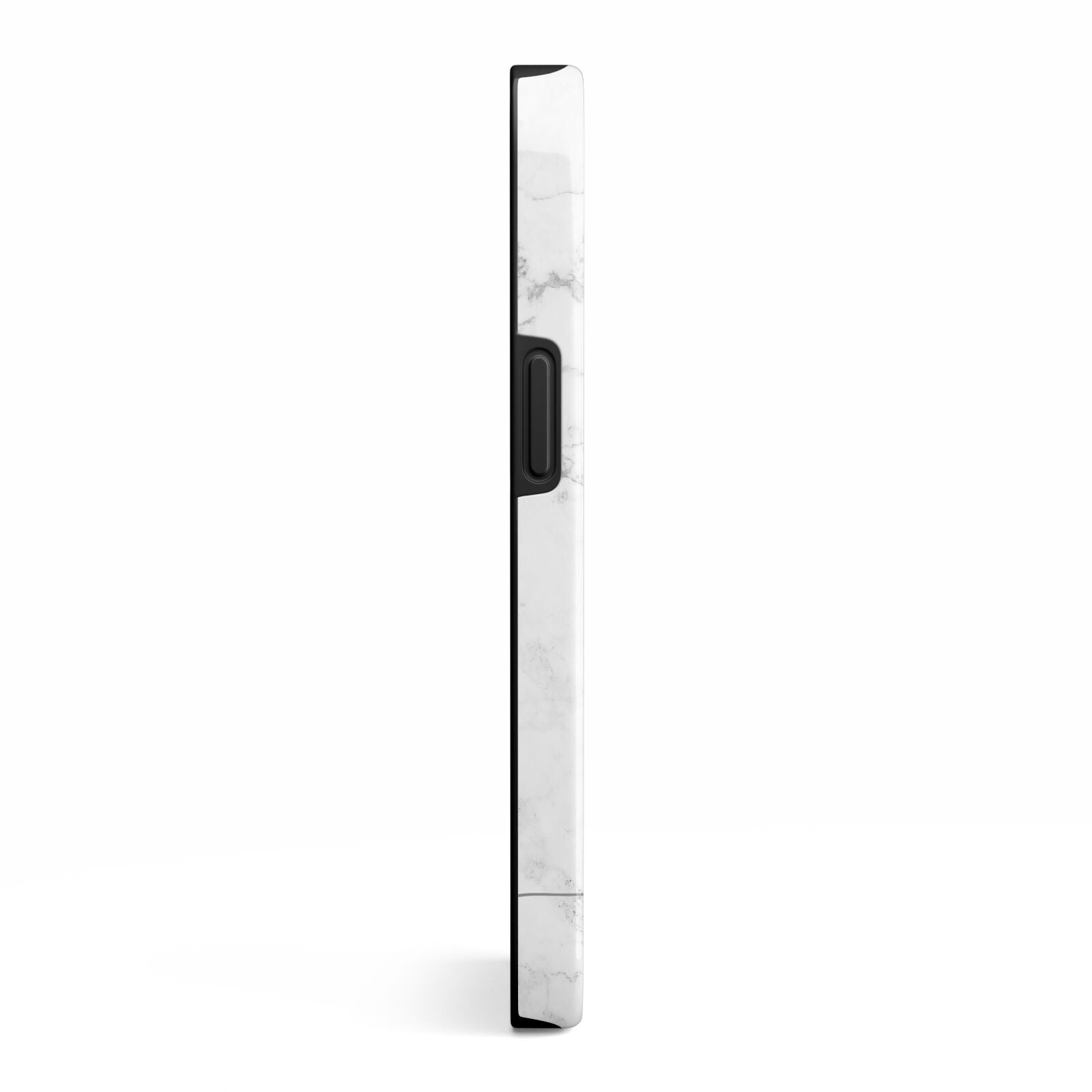 Personalised Marble with Rose Gold Initials iPhone 13 Side Image 3D Tough Case