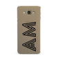 Personalised Maze Initials Clear Custom Black Samsung Galaxy A8 Case
