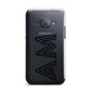 Personalised Maze Initials Clear Custom Black Samsung Galaxy J1 2016 Case