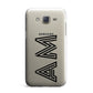 Personalised Maze Initials Clear Custom Black Samsung Galaxy J7 Case