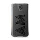 Personalised Maze Initials Clear Custom Black Samsung Galaxy S5 Case