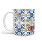 Personalised Mediterranean Fruit and Tiles 10oz Mug Alternative Image 1