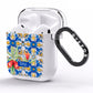 Personalised Mediterranean Fruit and Tiles AirPods Clear Case Side Image