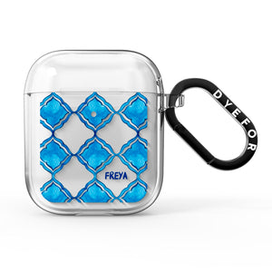 Personalised Mediterranean Tiles AirPods Case