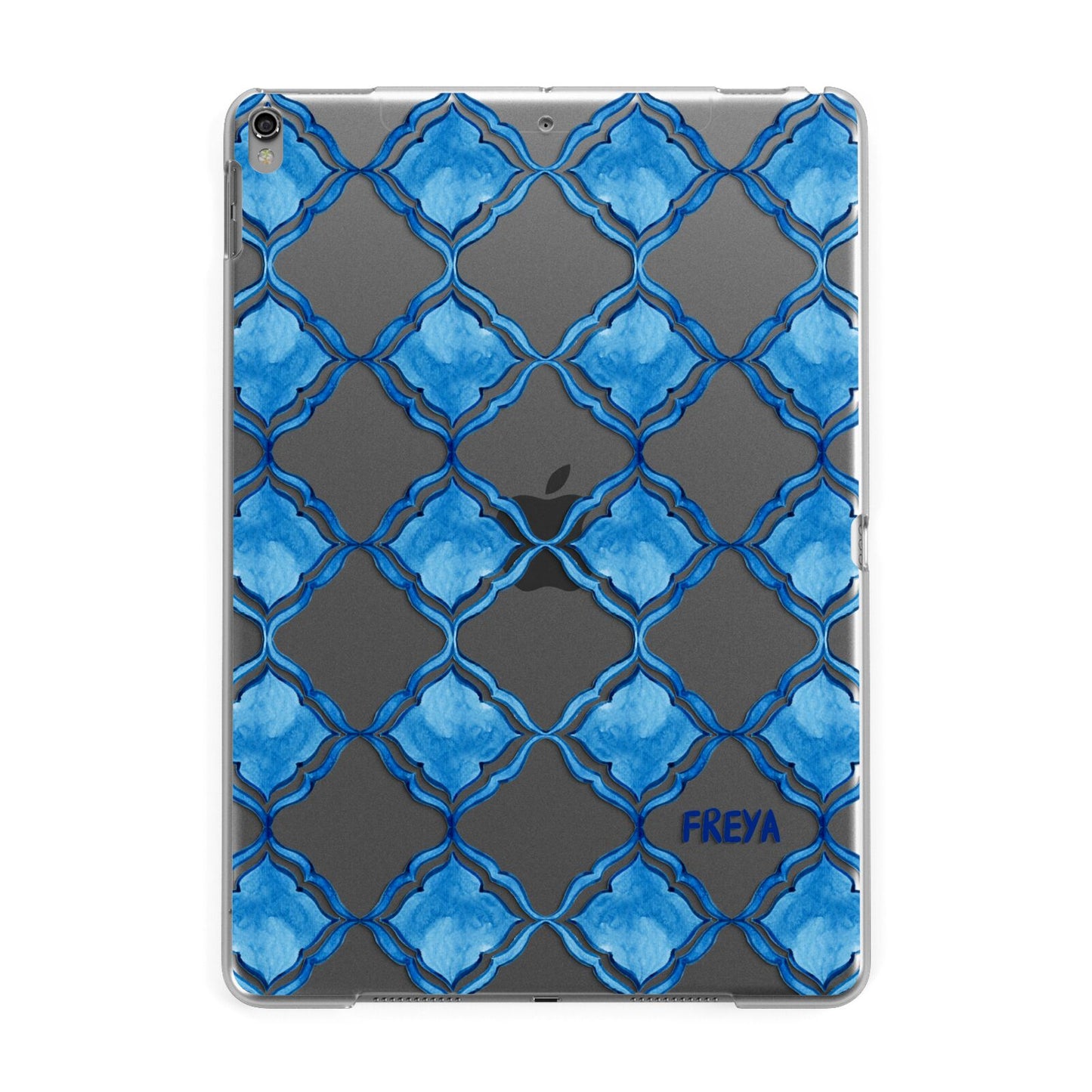 Personalised Mediterranean Tiles Apple iPad Grey Case