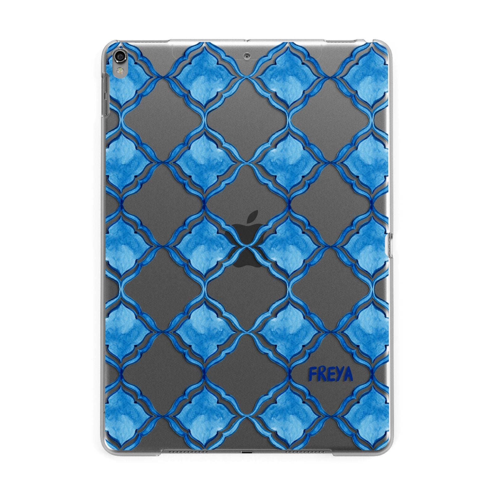 Personalised Mediterranean Tiles Apple iPad Grey Case