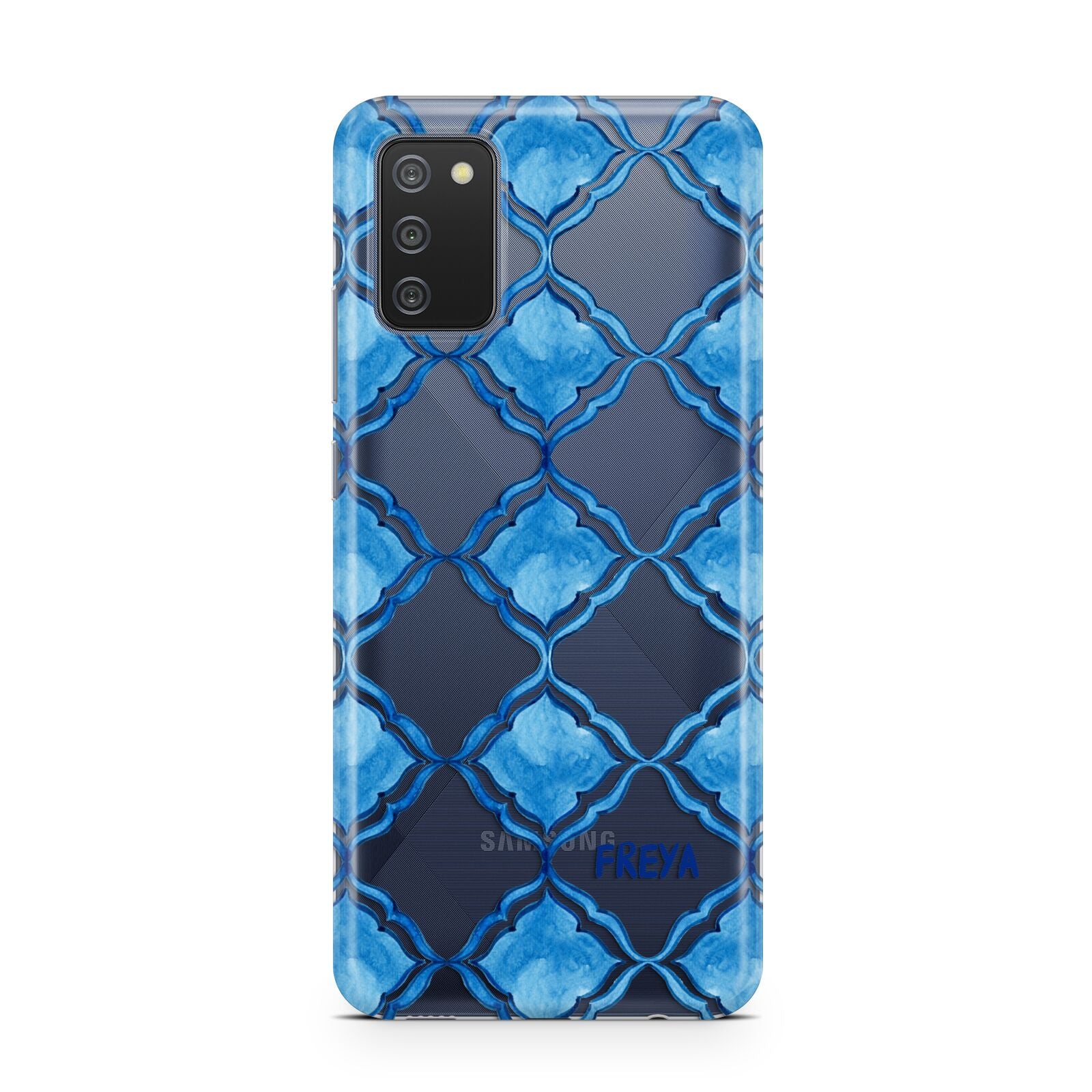 Personalised Mediterranean Tiles Samsung A02s Case