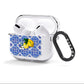 Personalised Mediterranean Tiles and Lemons AirPods Clear Case 3rd Gen Side Image